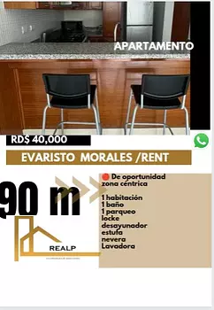 apartamentos - Hermoso apartamento de 1 habitación
