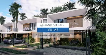 casas vacacionales y villas - VENTA DE VILLAS DUPLEX EN PUNTA CANA REPUBLICA DOMINICANA