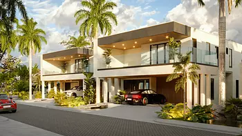 casas vacacionales y villas - VILLAS EN JUAN DOLIO-REPUBLICA DOMINICANA