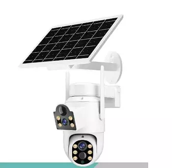 camaras y audio - Cámara de Seguridad Solar de Doble Lente ICSEE