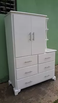 muebles y colchones - Gavetero blanco para niño 