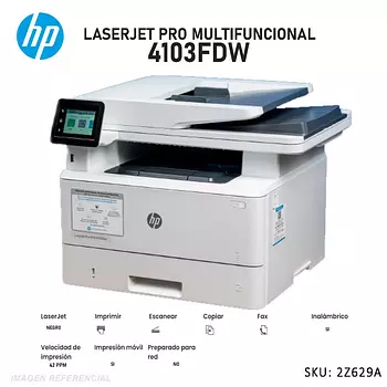 impresoras y scanners -  HP LASERJET PRO 4000 4103FDW MFP - MULTIFUNCTION DUPLEX ( FAX / COPIER / PRINTE