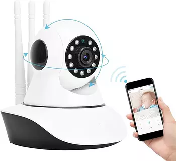 camaras y audio - Camara Robotica Giratoria Wifi 2MP HD, Audio Bidir
