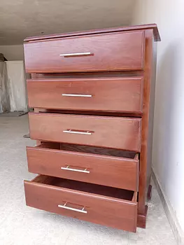muebles y colchones - Ropero con gavetas en madera 