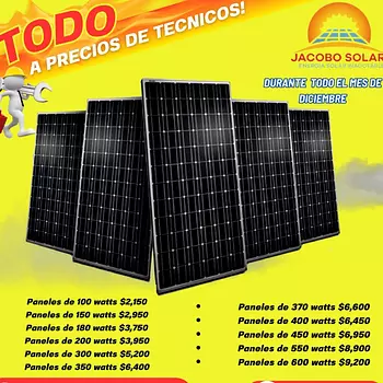 plantas e inversores - Paneles solares 