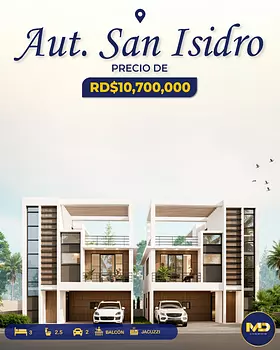 casas - 🏡Casa de 2 Niveles en San Isidro | 3Hab, Hab. Servicio y Jacuzzi Opcional✨