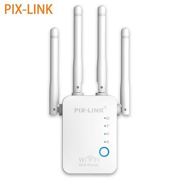 accesorios para electronica - Repetidor wifi Pix-Link WR16 de 300mbps con 4 antenas mayor alcanse de señal 