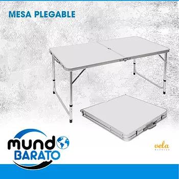 herramientas, jardines y exterior - Mesa Plegable Portatil de Aluminio Armable Ajustable Camping viaje