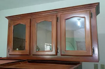 cocina - Gabinete de tres puertas de cocina 