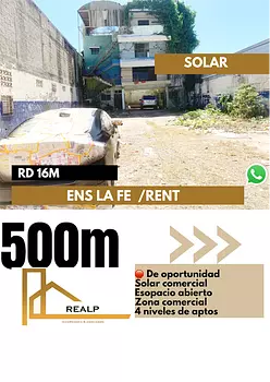 solares y terrenos - Solar en venta 500m