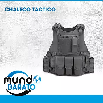 deportes - Chaleco táctico ajustable, chaleco MULTIUSOS seguridad brigadista paintball