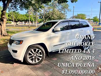 jeepetas y camionetas - Grand Cherokee Limited 4 x 4 , 2018, única dueña.