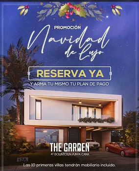 casas vacacionales y villas - Venta de villas de lujo con piscina  en Downtown punta cana zona turística 