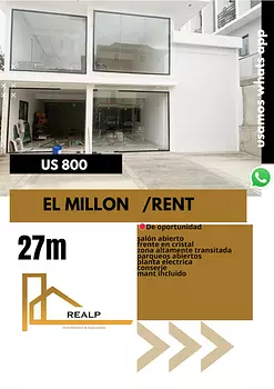 oficinas y locales comerciales - Local comercial en el millon 