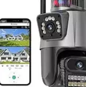 camaras y audio - Cámara de Seguridad Wifi Doble Lente 2MP Full HD