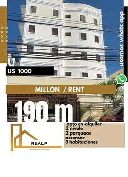 apartamentos - Apartamento en el millón  3 habitaciones