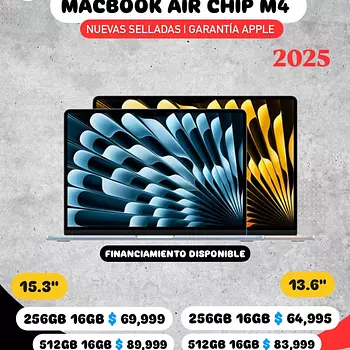 computadoras y laptops - MacBook Air M4 13" & 15" VARIEDAD DE MODELOS Y PRECIOS👇🏻