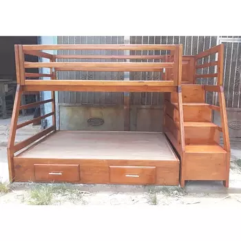 cocina - Camarote de dos niveles con escalera y gavetas