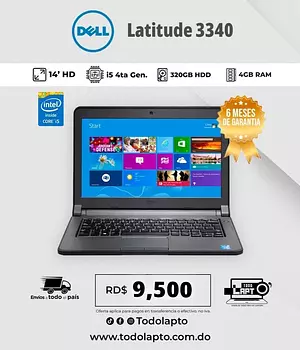 computadoras y laptops - DELL LATITUDE 3340 