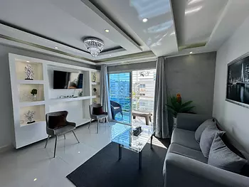 apartamentos - ALQUILO APART. AMUEBLADO EN EL RES. LAS CAYENAS 