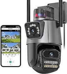 camaras y audio - Cámara de Seguridad Wifi Doble Lente 2MP Full HD