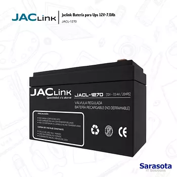 accesorios para electronica - Jaclink Batería para Ups 12V-7.0Ah
