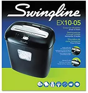 impresoras y scanners - TRITURADORA DE PAPEL SWINGLINE EX10-05, 10 HOJAS A LA VEZ 