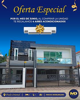 casas - Se Vende Casa de lujo con piscina ubicada en Prado Oriental, Aut. de San Isidro