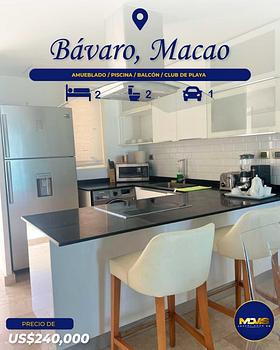 apartamentos - Se Vende Apartamento totalmente amueblado en Bávaro Macao