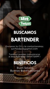 candidatos - Vacante disponible Bartender