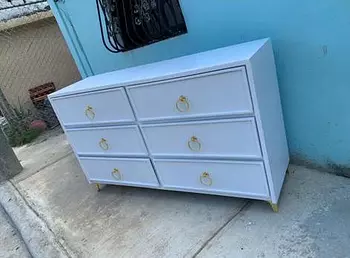 muebles y colchones - Gavetero pequeño blanco 