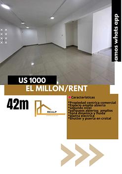 oficinas y locales comerciales - Local céntrico en el millon