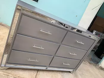 muebles y colchones - Cómoda color gris 