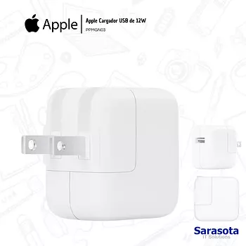accesorios para electronica -  Adaptador fuente de corriente USB de 12W de Apple
