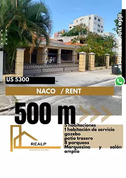 casas - Casa en naco comercial o vivienda