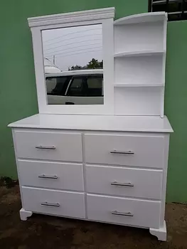 muebles y colchones - Gavetero blanco nuevo 
