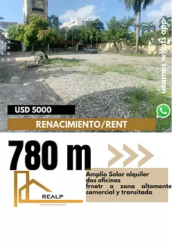 solares y terrenos - Solar en alquiler distrito nacional