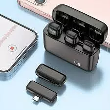 camaras y audio - MICROFONO INALAMBRICO WIRELESS DOBLE TIPO C CX01