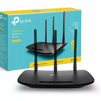 computadoras y laptops - ROUTER WIRELESS TP-LINK TL-WR940N, 2.4GHZ/450MBPS, 1 PUERTO WAN + 4 PUERTOS LAN