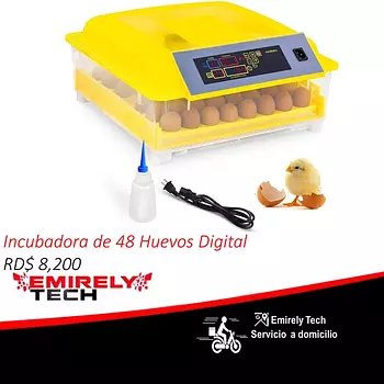 animales y mascotas - Incubadoras de 48 huevos digital  automatico para Pollo Pato Aves de corra