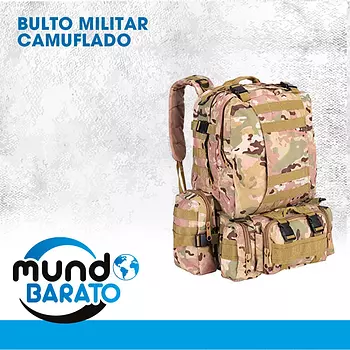 carteras y maletas - Mochila Morral Bulto Militar tactica camping grande XXL Camuflajeada Senderismo 