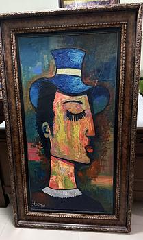 decoración y accesorios - Rostro del pintor Jhosey Jiménez: 25/50 acrílico