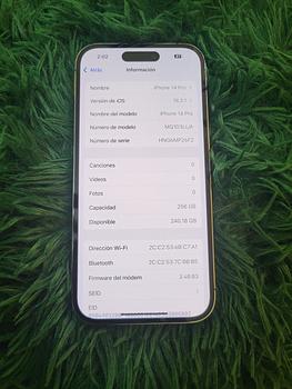 celulares y tabletas - iphone 14 Pro 256GB 9/10 factory 