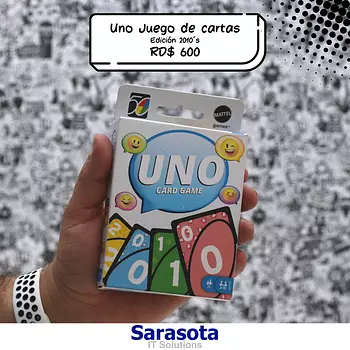 hobby y coleccion - UNO Juego con 112 cartas marca Mattel