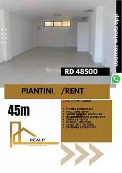 oficinas y locales comerciales - Local en Piantini buena ubicación 