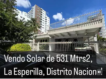 solares y terrenos - Vendo Solar en la Esperilla, Distrito Nacional 