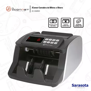 accesorios para electronica - 2Connet Contadora de Billetes o Dinero