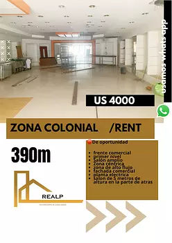 oficinas y locales comerciales - Local amplio en zona colonial