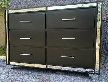 muebles y colchones - Gavetero en madera negro 