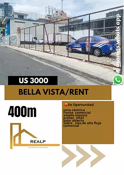 solares y terrenos - Solar comercial en bella vista 